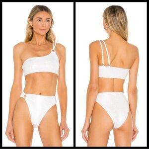 NWOT l*space Indiana top and Jones bottom in Opalescent Gator